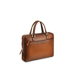 Lapis Bard Men Brown Leather Laptop Bag-picture-30