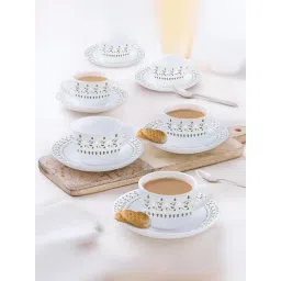 Larah by Borosil Multicolor Ceramic Opalware Cup and Saucer Set of 12 220ml-picture-26