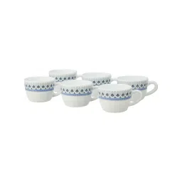 Larah by Borosil Multicolor Ceramic Opalware Tea Cup - Set of 6 145ml-picture-44