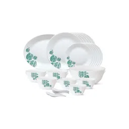 Larah by Borosil Tiara Series Woodstock 33 Piece Opalware Dinner Set-image-12