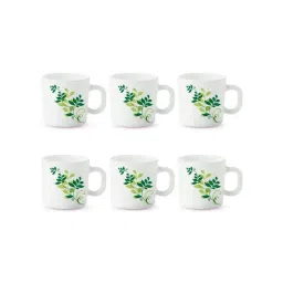 Larah by Borosil White Ceramic Tea & Coffee Mug - Set fo 6 100ml-picture-17