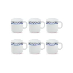 Larah by Borosil White Ceramic Tea & Coffee Mug - Set fo 6 180ml-picture-20