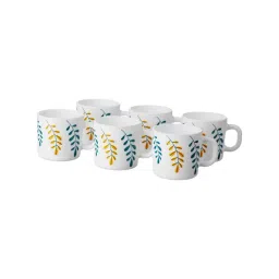 Larah by Borosil White Ceramic Tea & Coffee Mug - Set fo 6 180ml-picture-10