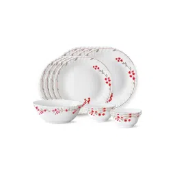 Larah by Borosil White Verona Opalware 13 Piece Dinner Set-picture-46