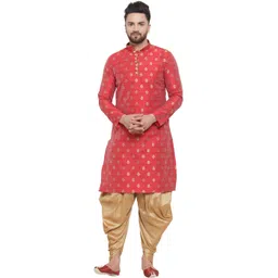 larwa Men Art Silk Kurta Pant Set-picture-10