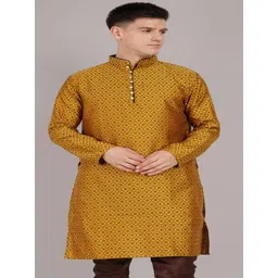 Larwa Men Thread Work Jacquard Kurta-picture-15