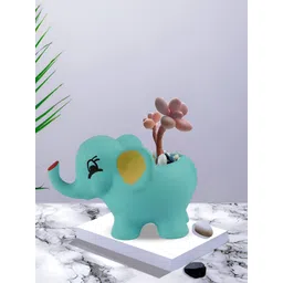 LASAKI Jumbo Blue Textured Aqua  Shape Ceramic Planters-picture-36