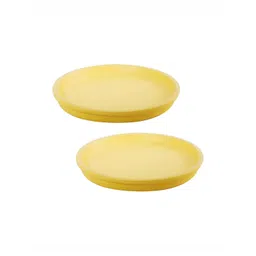 LASAKI Yellow 2Pcs Ceramic Round Planters-picture-14