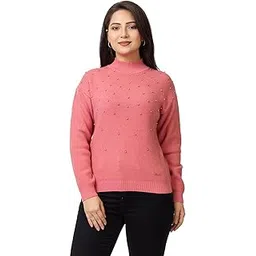 lasoon Women’s Winterwear Top | Elegant Pearl-Embellished Knitted Sweater-picture-28