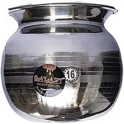 Lassi Matka Pot (Lota) Maker for Curd, Egg & Cream,Lassi, Milkshake,Butter Milk Mixer/Steel Water Jug Lota with for Summer Drinks Milk,3 L Capacity -Color Silve ss utensils r- (Pack of 1pc)-picture-19
