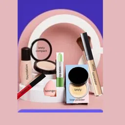 lately MINI MAKEUP KIT compact foundation concealer lipstick & puff-picture-24