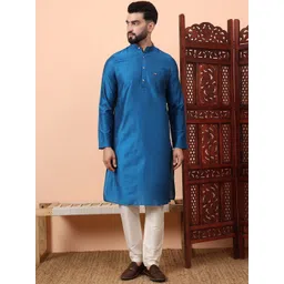 Latest Chikan Garments Dupion Silk Straight Kurta with Churidar-picture-40