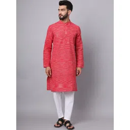 Latest Chikan Garments Mandarin Collar Long Sleeves Cotton Kurta-picture-11