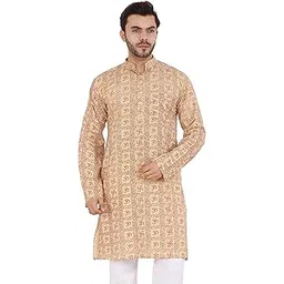 latest chikan Men's Cotton Regular Kurta-picture-31
