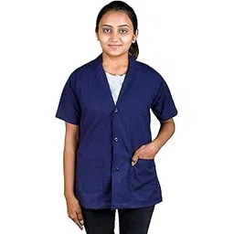 lathiya uniform Lathiya. Lab Coat Half sleeve,Color- Blue (SN-6.) (3XL)-picture-50