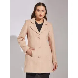 Latin Quarters Beige Polyester Regular Fit Coat-picture-26