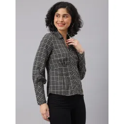 Latin Quarters Black Checks Casual Shirt image 3