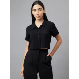 Latin Quarters Black Crop Shirt-picture-15