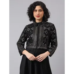 Latin Quarters Black Embellished Casual Jacket-picture-30