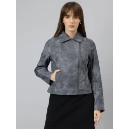 Latin Quarters Blue Solid Casual Jacket-picture-17