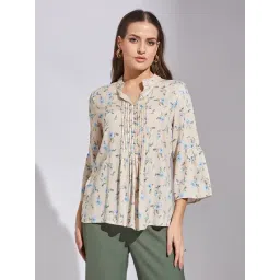 Latin Quarters Blue Viscose Regular Fit Tunic-picture-42