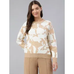 Latin Quarters Brown Nylon Regular Fit Sweater-picture-34