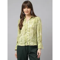 Latin Quarters Green & White Printed Shirt-picture-18