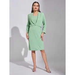 Latin Quarters Green Polyester Regular Fit Dress-picture-16