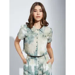 Latin Quarters Green Printed Casual Shirt-picture-34