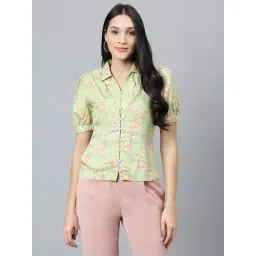 Latin Quarters Green Printed Top-picture-16