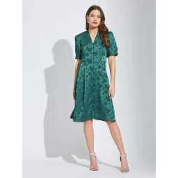 Latin Quarters Green Regular Fit Printed Dress-picture-29