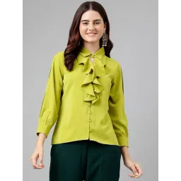 Latin Quarters Olive Regular Fit Shirt-picture-12