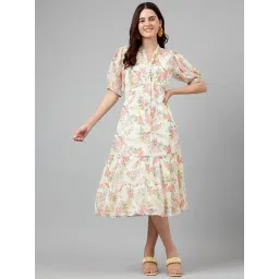 Latin Quarters Pink Polyester Regular Fit Dress-picture-25