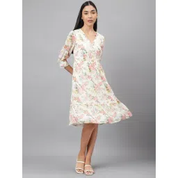 Latin Quarters Pink Polyester Regular Fit Dress-picture-44