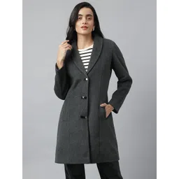 latin quarters POLYESTER RAYON Solid Coat For Women-picture-15