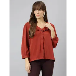 Latin Quarters Red Polyester Regular Fit Top-picture-38