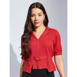 Latin Quarters Shirt Style Crop Top-picture-30