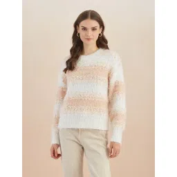 Latin Quarters White Full Sleeves Round Neck Casual Sweater-picture-38