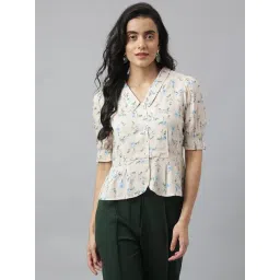 Latin Quarters White Rayon/Viscose Regular fit Printed Top-picture-19