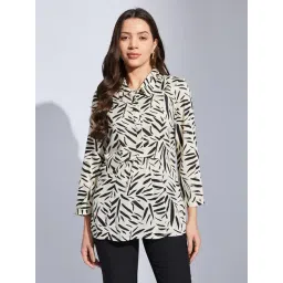 Latin Quarters White Regular Fit Printed Top-picture-13