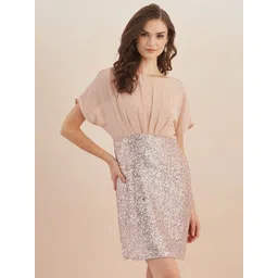 Latin Quarters Women Extended Sleeves Sequined Embellished Bodycon Mini Dress-picture-29