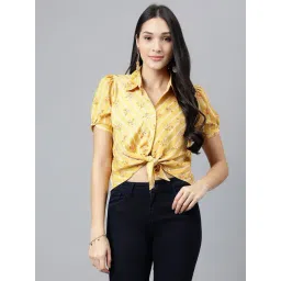 Latin Quarters Yellow Printed Shirt-picture-42