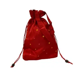 lavanya fashions | Traditional Potli Bags with Envelope Set | Traditional Party Bags | Combo of potli Purse and Envelope | Silk Fabric Embroidered Bag image 2