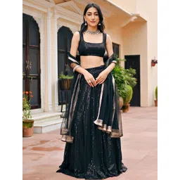 Lavanya The Label Embellished Ready to Wear Lehenga & Blouse With Dupatta-picture-12