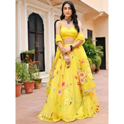 Lavanya The Label Floral Printed Ready to Wear Lehenga & Blouse With Dupatta-picture-17