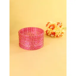 LAVAZZA Set Of 12 Raindrop Glass Crystals & Zircon Diamond Antique Bangles-picture-42