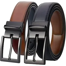 lavemi Men's Real Leather Ratchet Dress Belt with Automatic Buckle,Elegant Gift Box-picture-41