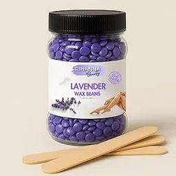 Lavender Brazilian Hard Wax Beans 75g by RIHANNA BEAUTY | Soothing Stripless Wax Beads for Sensitive Skin | Hair Removal for Women & Men, Bikini, Face, Legs-picture-20