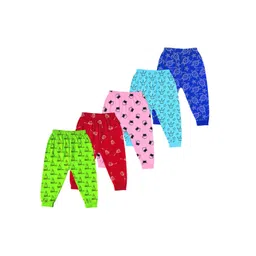 Lavi-Tavi Infants Pack Of 5 Graphic Printed Joggers-picture-18
