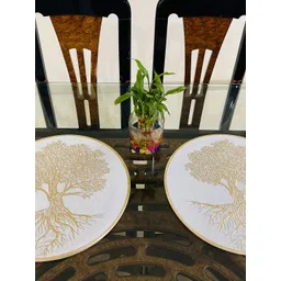 LaVichitra Pack of 2 Round Printed Table Placemat-image-16